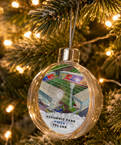 St Johnstone Around The Grounds Stadium Jumbo Christmas Bauble Tree Decoration - Image 2