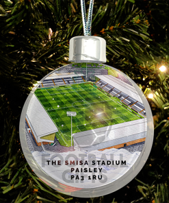 St Mirren Around The Grounds Stadium Jumbo Christmas Bauble Tree Decoration