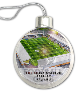 St Mirren Around The Grounds Stadium Jumbo Christmas Bauble Tree Decoration - Image 3