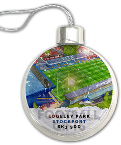 Stockport County Around The Grounds Stadium Jumbo Christmas Bauble Tree Decoration - Image 3
