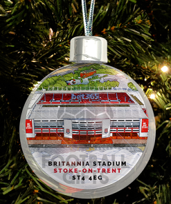 Stoke City Around The Grounds Stadium Jumbo Christmas Bauble Tree Decoration