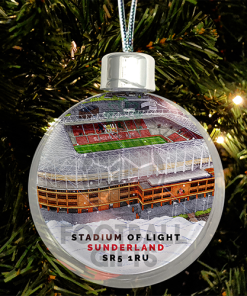 Sunderland Around The Grounds Stadium Jumbo Christmas Bauble Tree Decoration