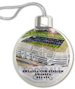 Swansea City Around The Grounds Stadium Jumbo Christmas Bauble Tree Decoration - Image 3