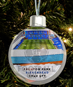 Tranmere Rovers Around The Grounds Stadium Jumbo Christmas Bauble Tree Decoration