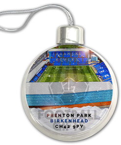 Tranmere Rovers Around The Grounds Stadium Jumbo Christmas Bauble Tree Decoration - Image 3