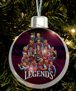 Aston Villa Club Legends Jumbo Christmas Bauble Tree Decoration