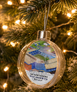 West Brom Around The Grounds Stadium Jumbo Christmas Bauble Tree Decoration - Image 2