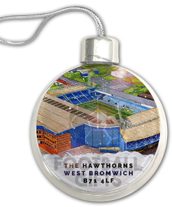 West Brom Around The Grounds Stadium Jumbo Christmas Bauble Tree Decoration - Image 3