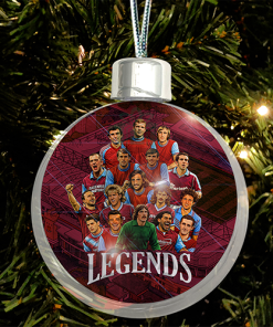 West Ham Club Legends Jumbo Christmas Bauble Tree Decoration
