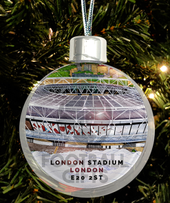 West Ham Around The Grounds Stadium Jumbo Christmas Bauble Tree Decoration