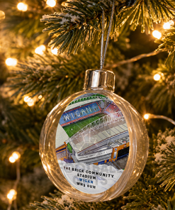 Wigan Athletic Around The Grounds Stadium Jumbo Christmas Bauble Tree Decoration - Image 2