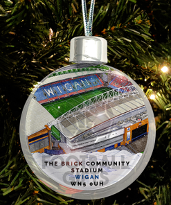 Wigan Athletic Around The Grounds Stadium Jumbo Christmas Bauble Tree Decoration