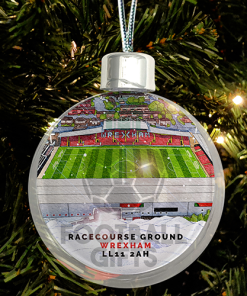 Wrexham Around The Grounds Stadium Jumbo Christmas Bauble Tree Decoration