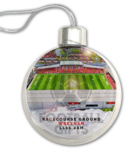Wrexham Around The Grounds Stadium Jumbo Christmas Bauble Tree Decoration - Image 3