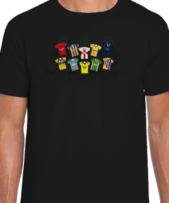 Mansfield Town Retro Kits Black T-Shirt Classic Kits