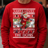 Santa Loves The Dons Aberdeen Red Christmas Jumper