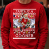 Santa Is A Gooner Arsenal Red Christmas Jumper