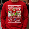 Santa Loves The Tykes Red Barnsley Christmas Jumper