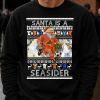 Santa Is A Seasider Blackpool Christmas Black Jumper