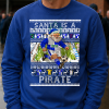 Santa Is A Pirate Bristol Rovers Blue Christmas Jumper