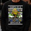 Santa Is A Brewer Burton Albion Black Christmas Jumper