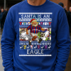 Santa Is An Eagle Crystal Palace Blue Christmas Jumper