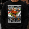 Santa Loves The Terrors Dundee United Black Christmas Jumper