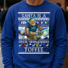 Santa Is A Toffee Everton Blue Christmas Jumper