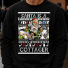 Santa Is A Cottager Fulham Black Christmas Jumper