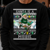 Santa Is A Hibbie Black Hibernian Christmas Jumper
