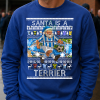 Santa Is A Terrier Huddersfield Blue Christmas Jumper