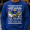 Santa Is A Tractor Boy Ipswich Town Blue Christmas Jumper