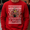 Arsenal Champions Of England 2026 Red Christmas Jumper