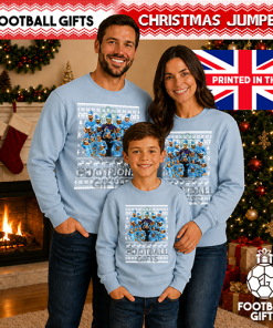 Coventry City Champions 2026 Sky Blue Christmas Jumper - Image 4
