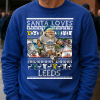 Santa Loves Leeds Blue Leeds Utd Christmas Jumper