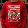 Santa Loves The O's Leyton Orient Red Christmas Jumper