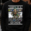 Santa Is A Geordie Newcastle Black Christmas Jumper