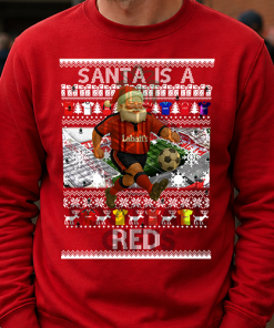 Santa Is A Red Nottingham Forest Red Christmas Jumper
