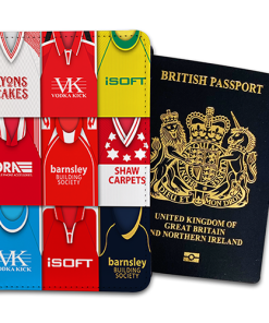 Barnsley Classic Kit Montage Passport Holder Retro Shirt Montage