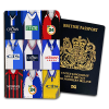 Blackburn Rovers Classic Kit Montage Passport Holder Retro Shirt Montage