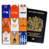 Blackpool Classic Kit Montage Passport Holder Retro Shirt Montage