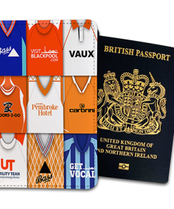 Blackpool Classic Kit Montage Passport Holder Retro Shirt Montage
