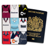 Bolton Classic Kit Montage Passport Holder Retro Shirt Montage
