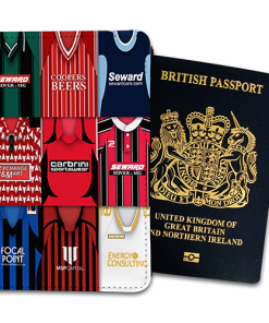 Bournemouth Classic Kit Montage Passport Holder Retro Shirt Montage