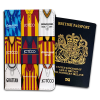 Bradford City Classic Kit Montage Passport Holder Retro Shirt Montage
