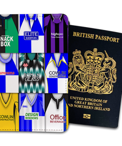 Bristol Rovers Classic Kit Montage Passport Holder Retro Shirt Montage