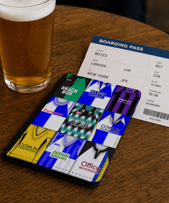 Bristol Rovers Classic Kit Montage Passport Holder Retro Shirt Montage - Image 2