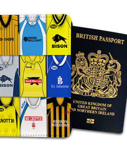 Burton Albion Classic Kit Montage Passport Holder Retro Shirt Montage