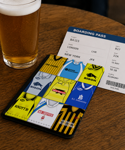 Burton Albion Classic Kit Montage Passport Holder Retro Shirt Montage - Image 2