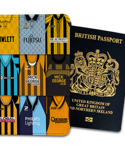 Cambridge United Classic Kit Montage Passport Holder Retro Shirt Montage